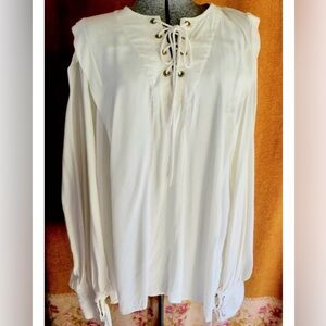 Tickle Thy Fantasy Elegant White Lace-Up